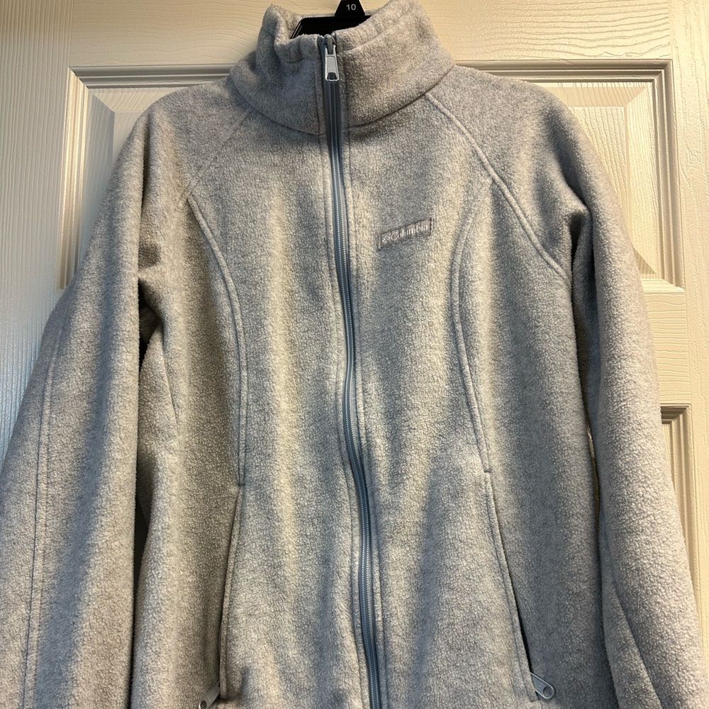 Women’s Gray XS Columbia Full Fleece Zip up